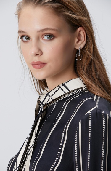  Network Kadın Silver Gümüş Rengi Küpe