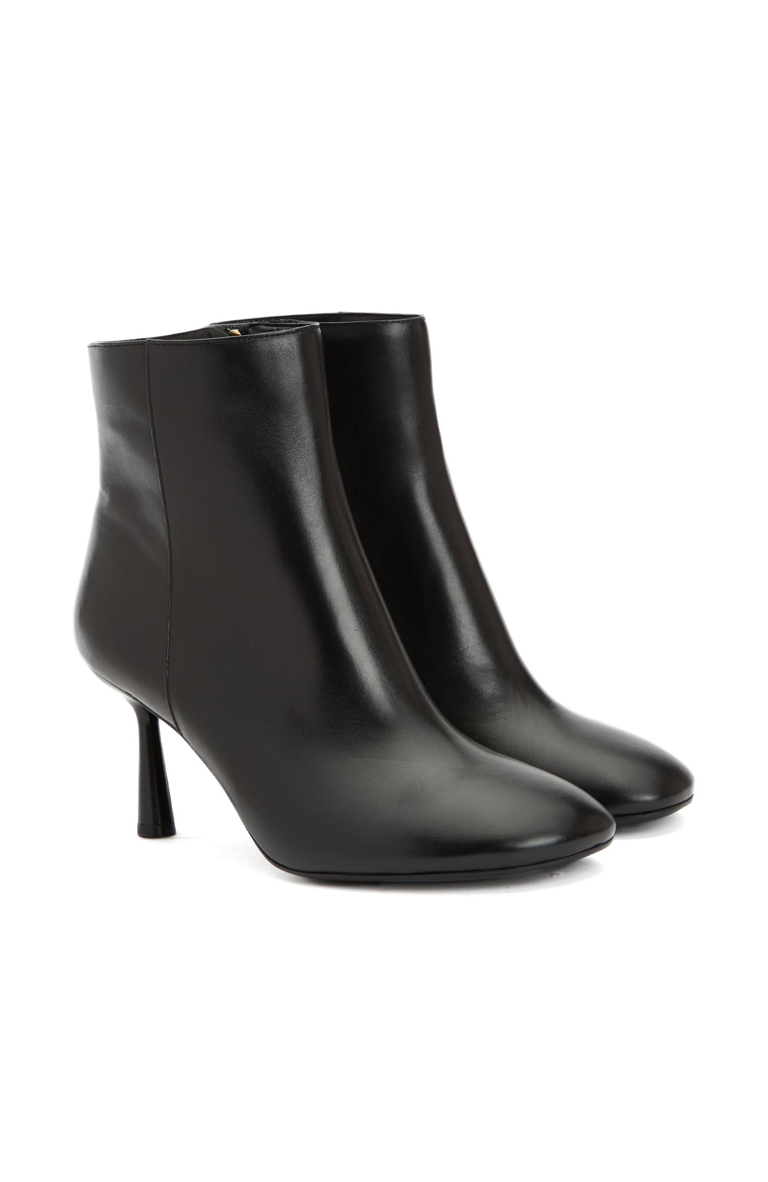  Divarese Kadın Siyah Deri Bot