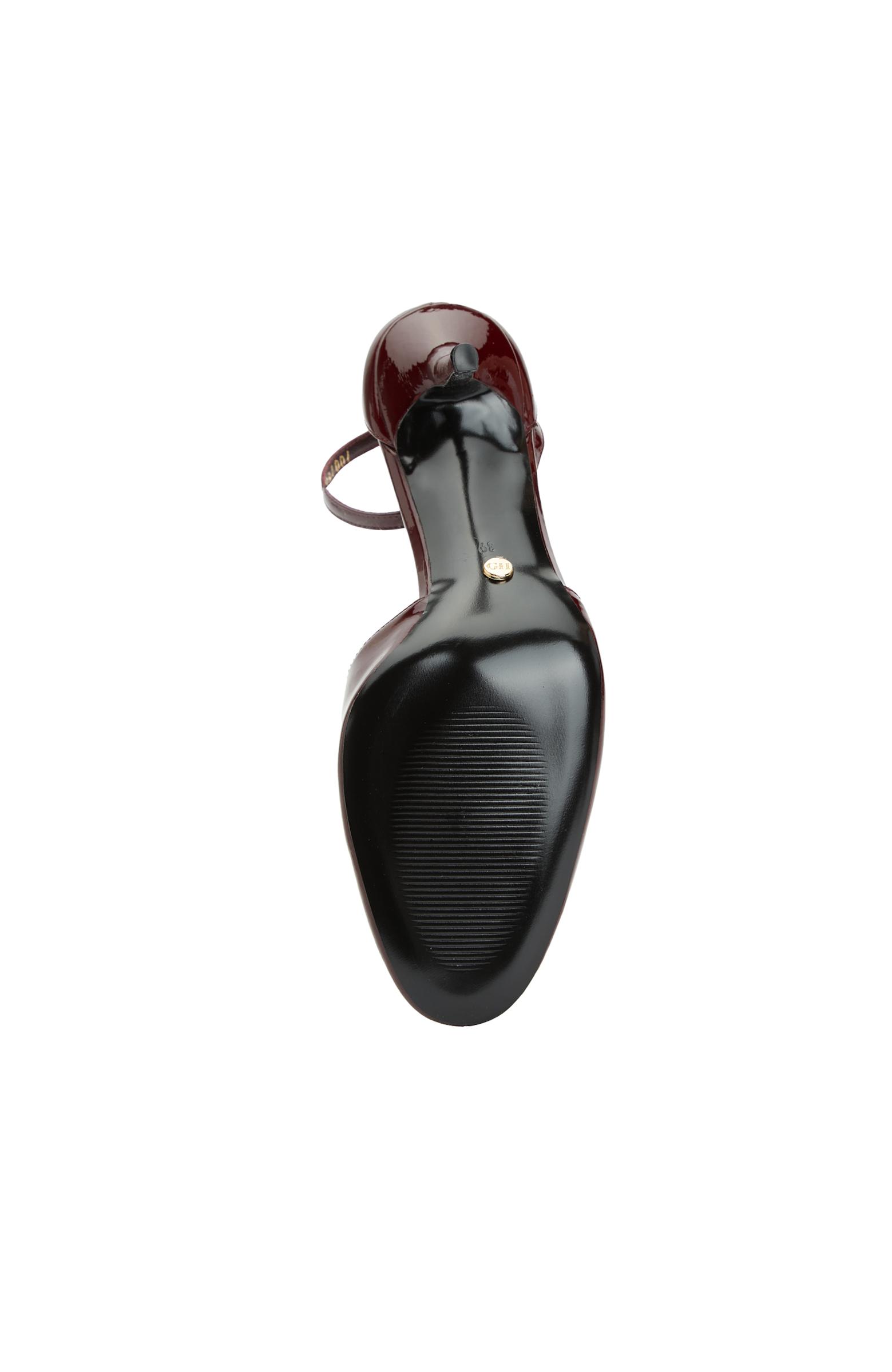 George Hogg Kadın Bordo Rugan Topuklu Ayakkabı