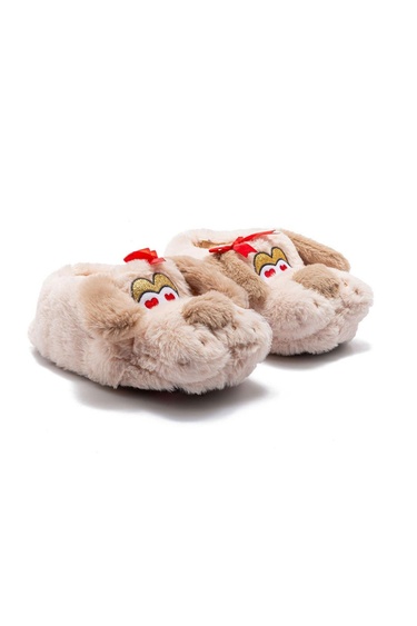  Ani Çocuk Hayvanlı Panduf Bej 30/35