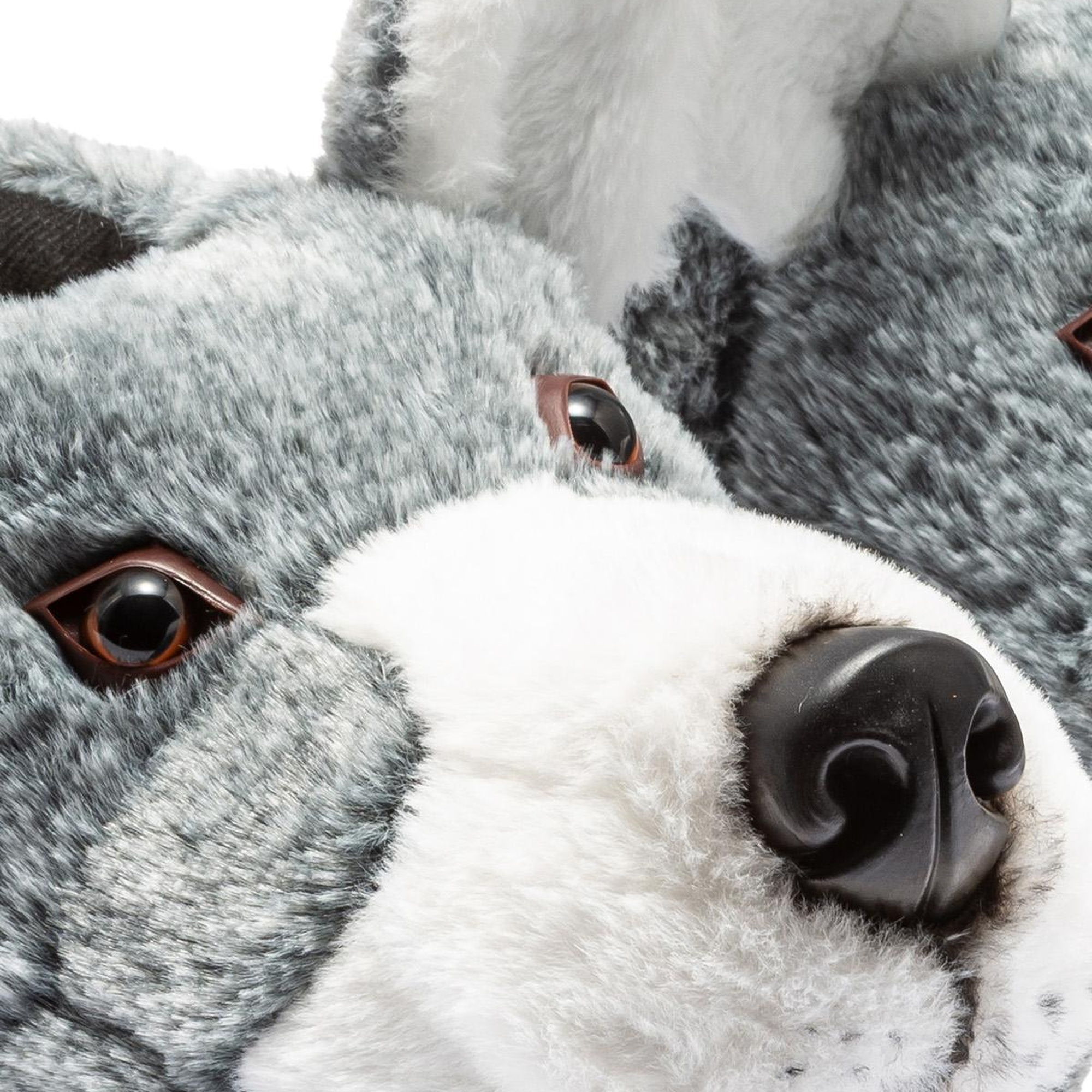 Husky Erkek Hayvanlı Panduf Gri 41/46