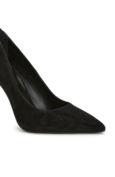  Divarese Kadın Siyah Süet Topuklu Ayakkabı