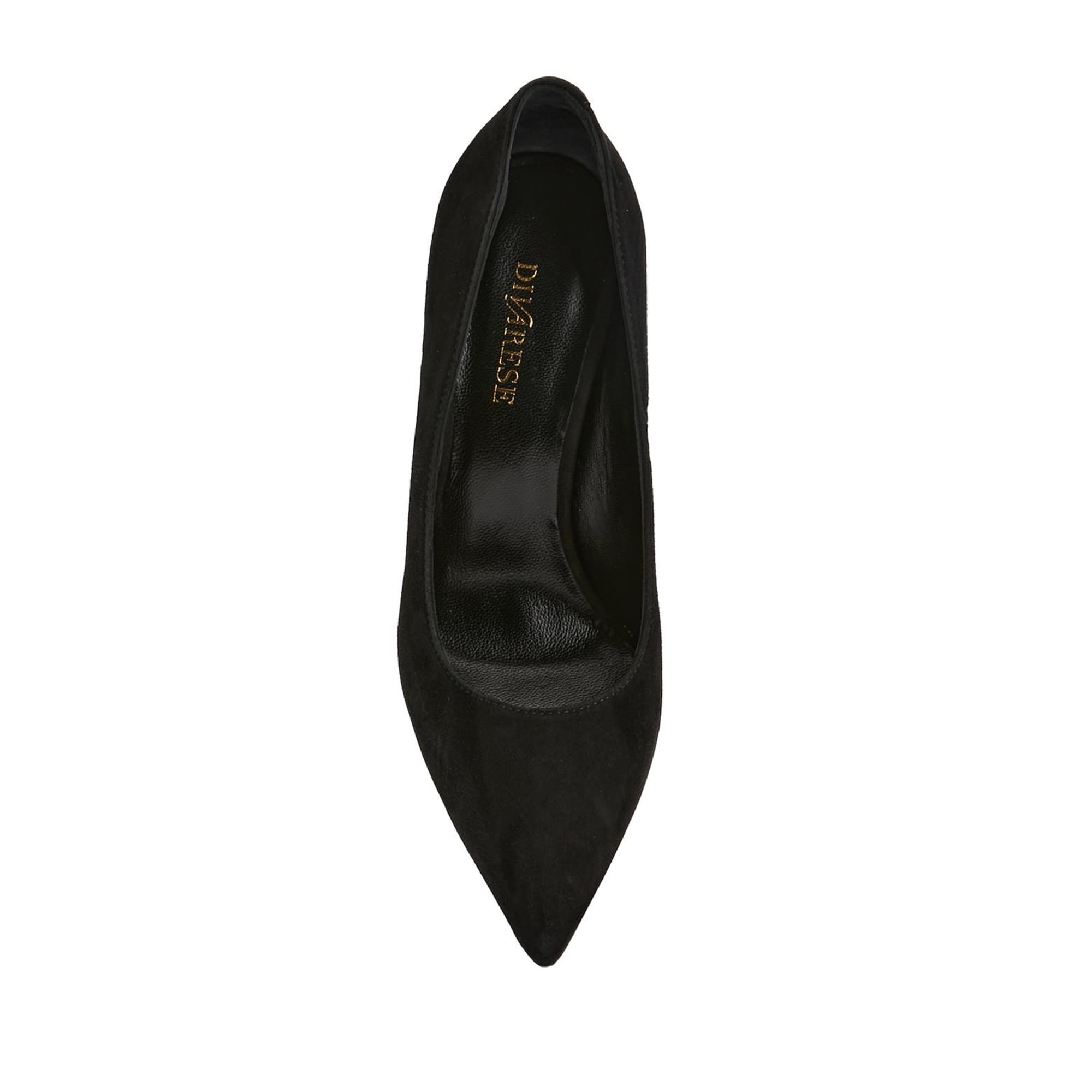 Divarese Kadın Siyah Süet Topuklu Ayakkabı