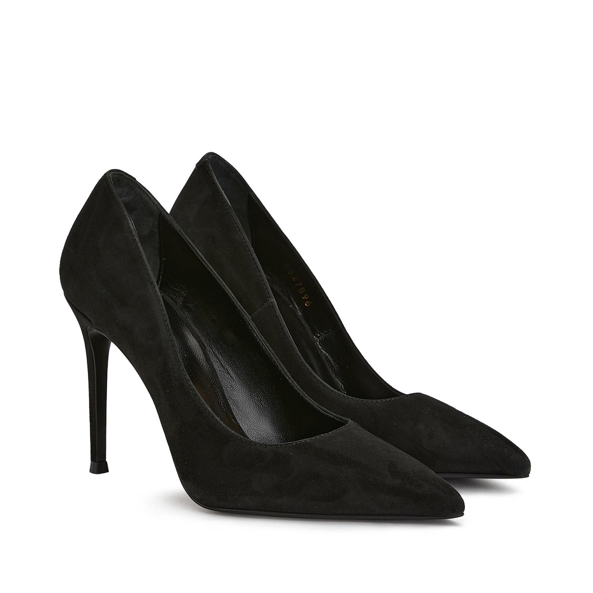 Divarese Kadın Siyah Süet Topuklu Ayakkabı