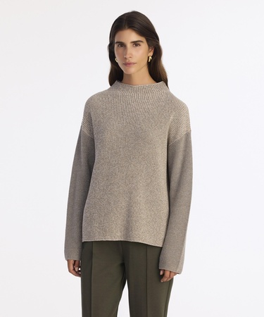  YARGICI Geniş Yarım Balıkçı Yaka Uzun Kol Kazak