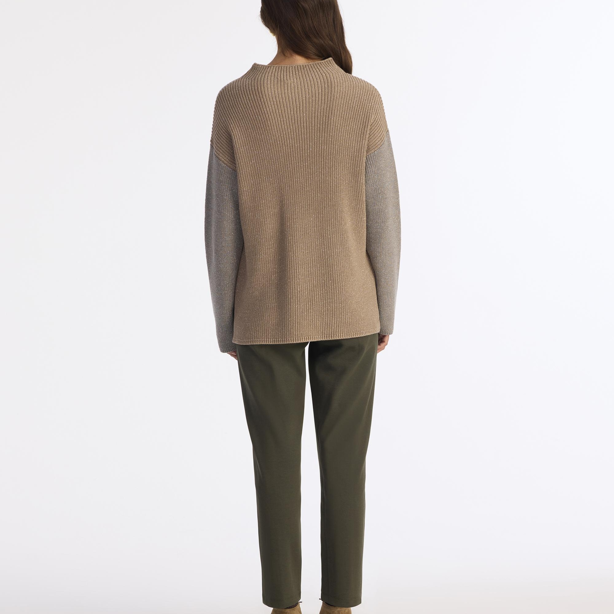 YARGICI Geniş Yarım Balıkçı Yaka Uzun Kol Kazak