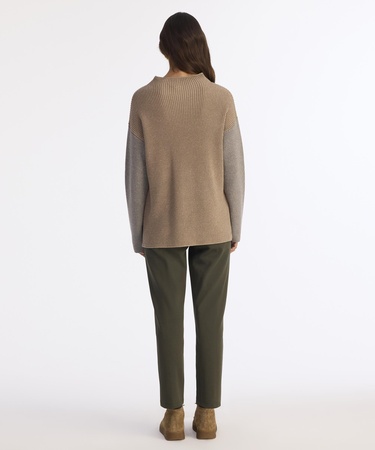  YARGICI Geniş Yarım Balıkçı Yaka Uzun Kol Kazak