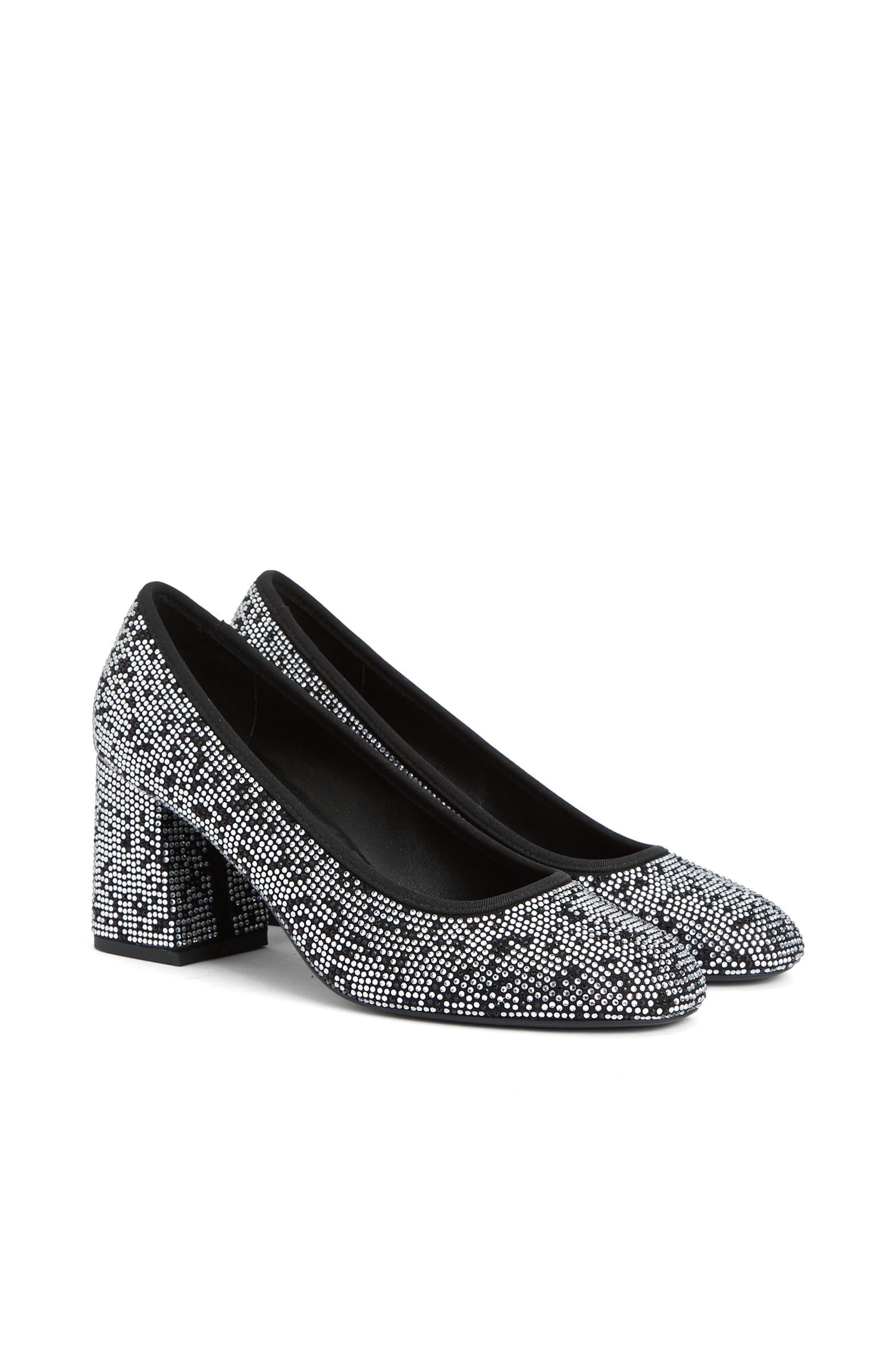 Divarese Kadın Silver Taşlı Topuklu Ayakkabı