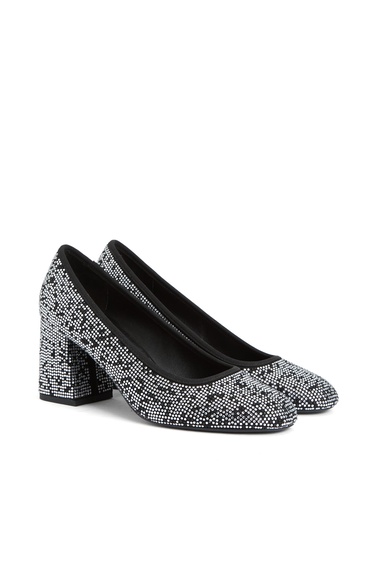  Divarese Kadın Silver Taşlı Topuklu Ayakkabı