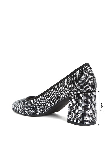  Divarese Kadın Silver Taşlı Topuklu Ayakkabı