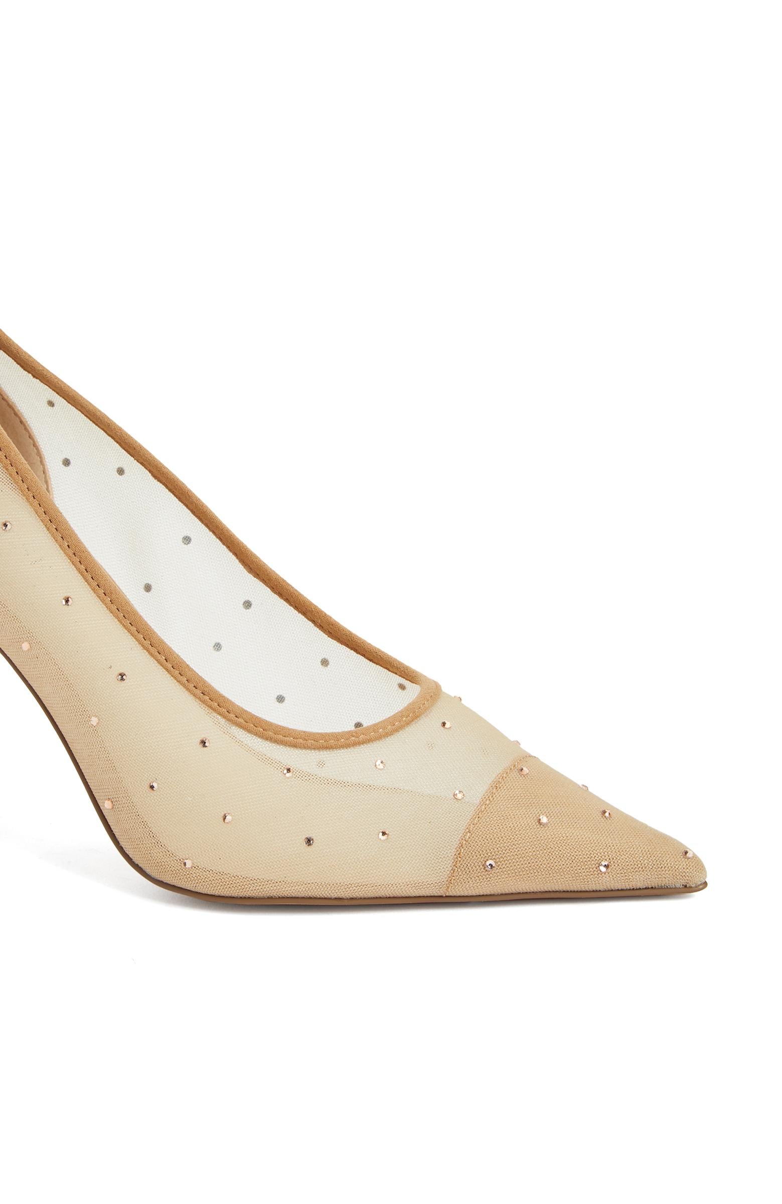 Divarese Kadın Kum Taşlı Topuklu Ayakkabı