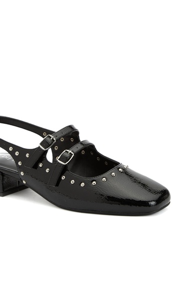  Divarese Kadın Siyah Taşlı Mary Jane Babet