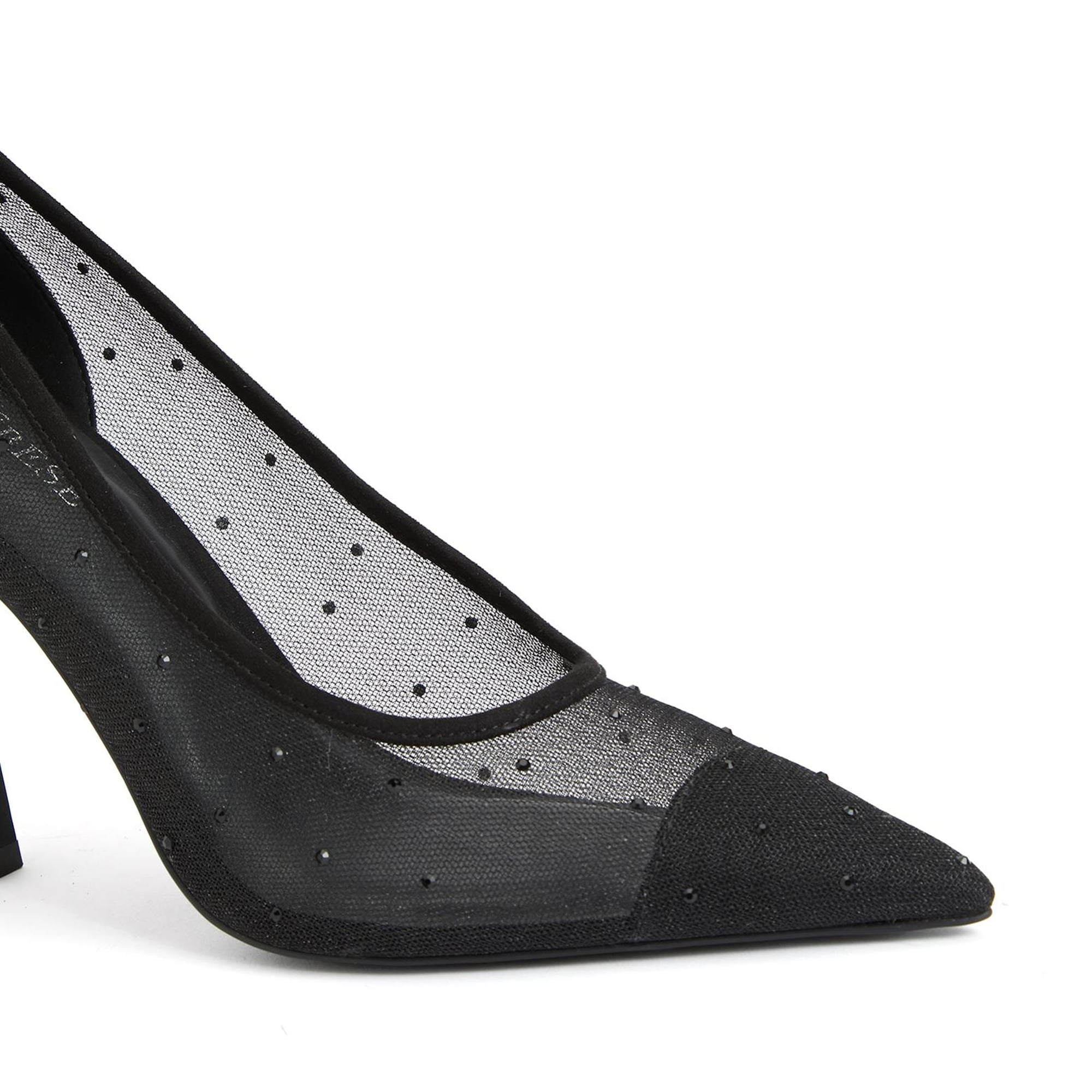 Divarese Kadın Siyah Taşlı Topuklu Ayakkabı