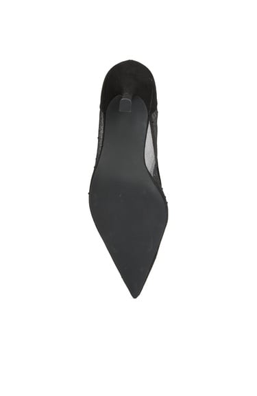  Divarese Kadın Siyah Taşlı Topuklu Ayakkabı