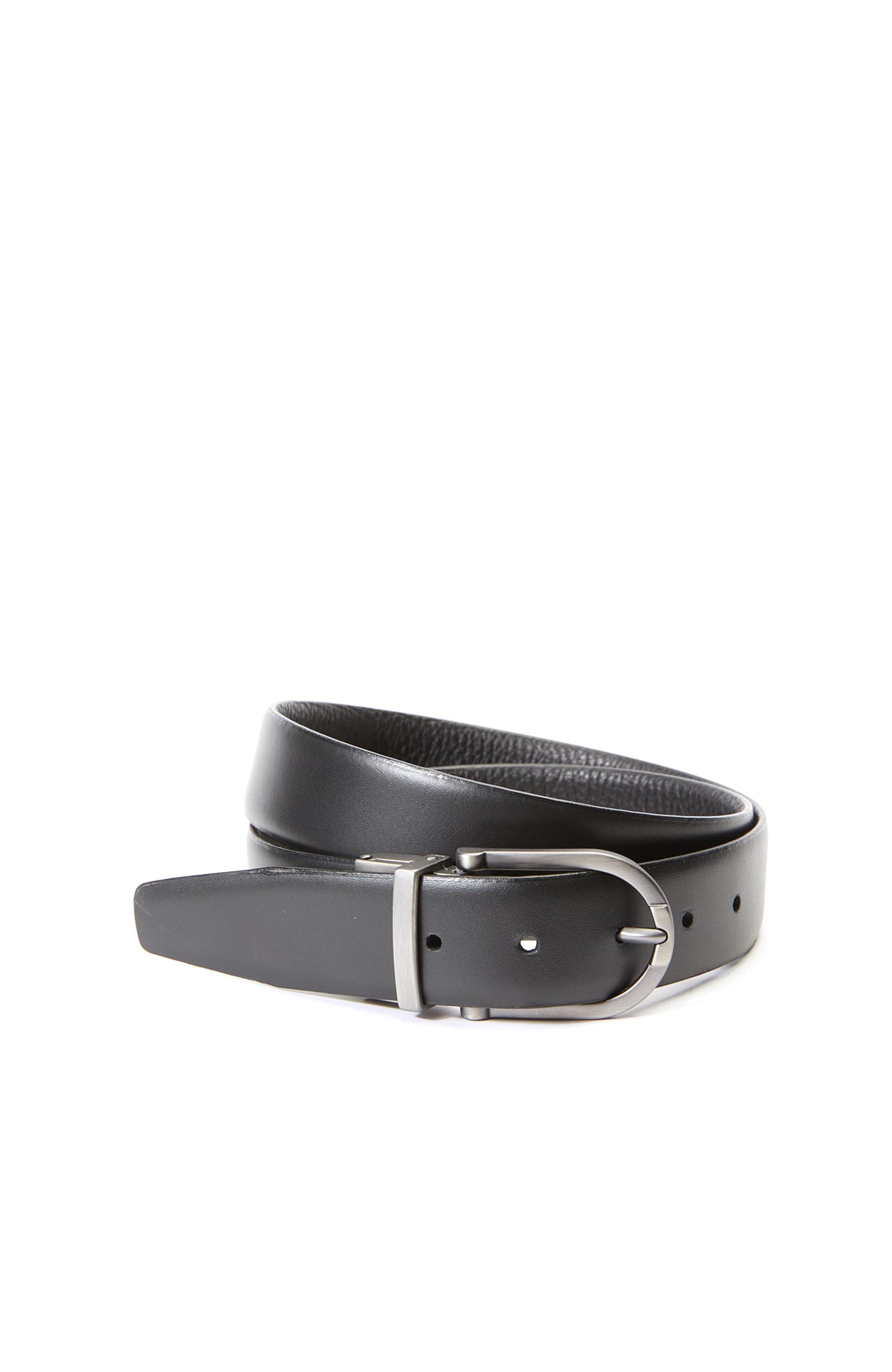  Network Erkek Siyah Deri Kemer