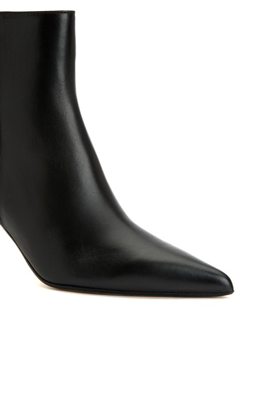  Network Kadın Siyah Topuklu Deri Bot