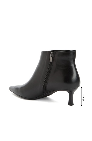  Divarese Kadın Siyah Deri Bot