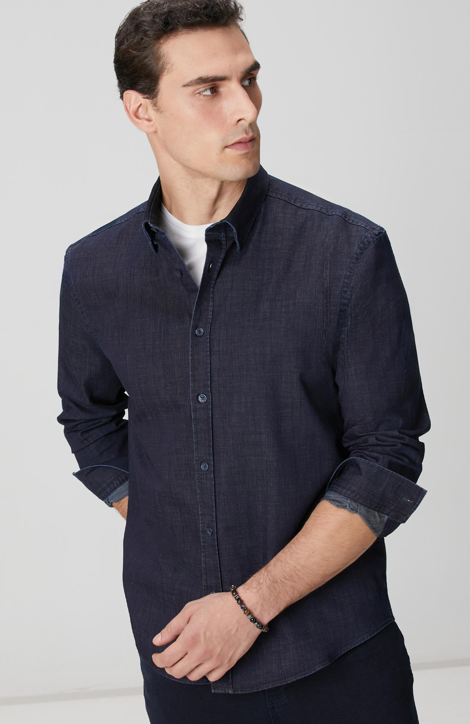 Network Erkek Lacivert Gömlek