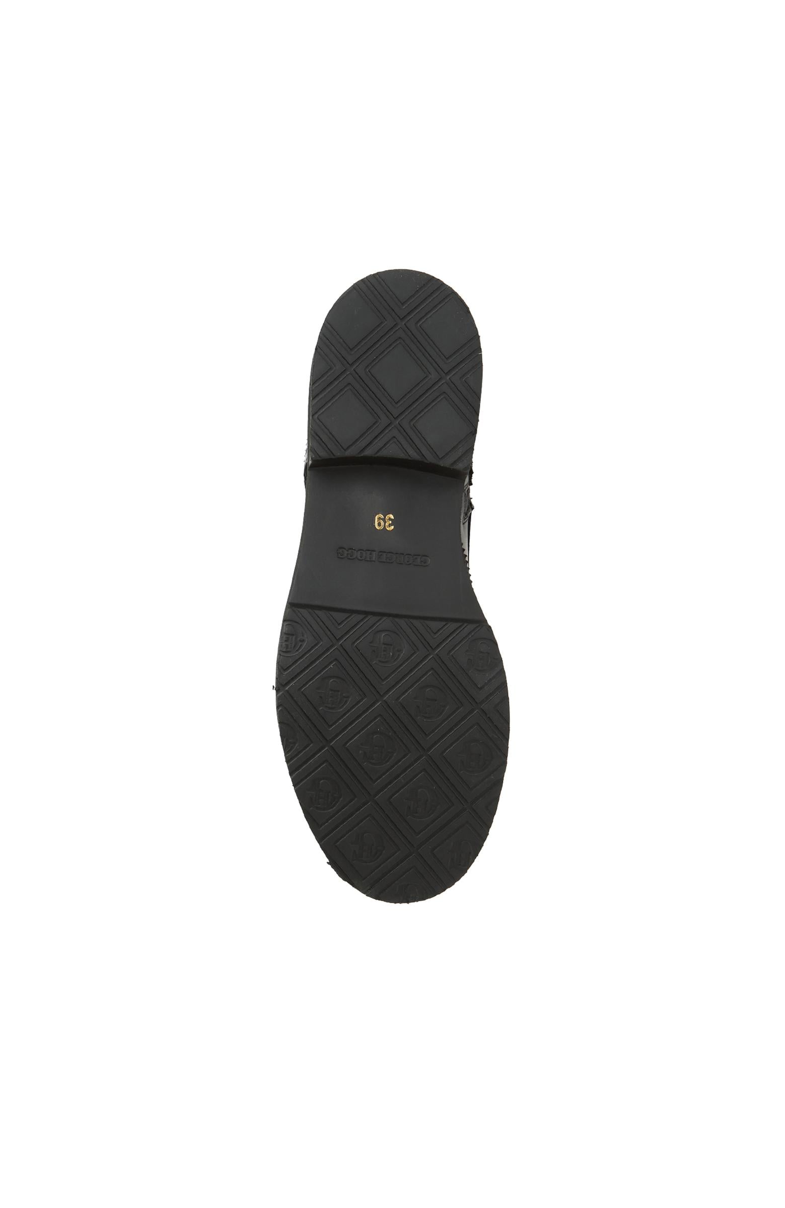 George Hogg Kadın Siyah Zımbalı Deri Bot