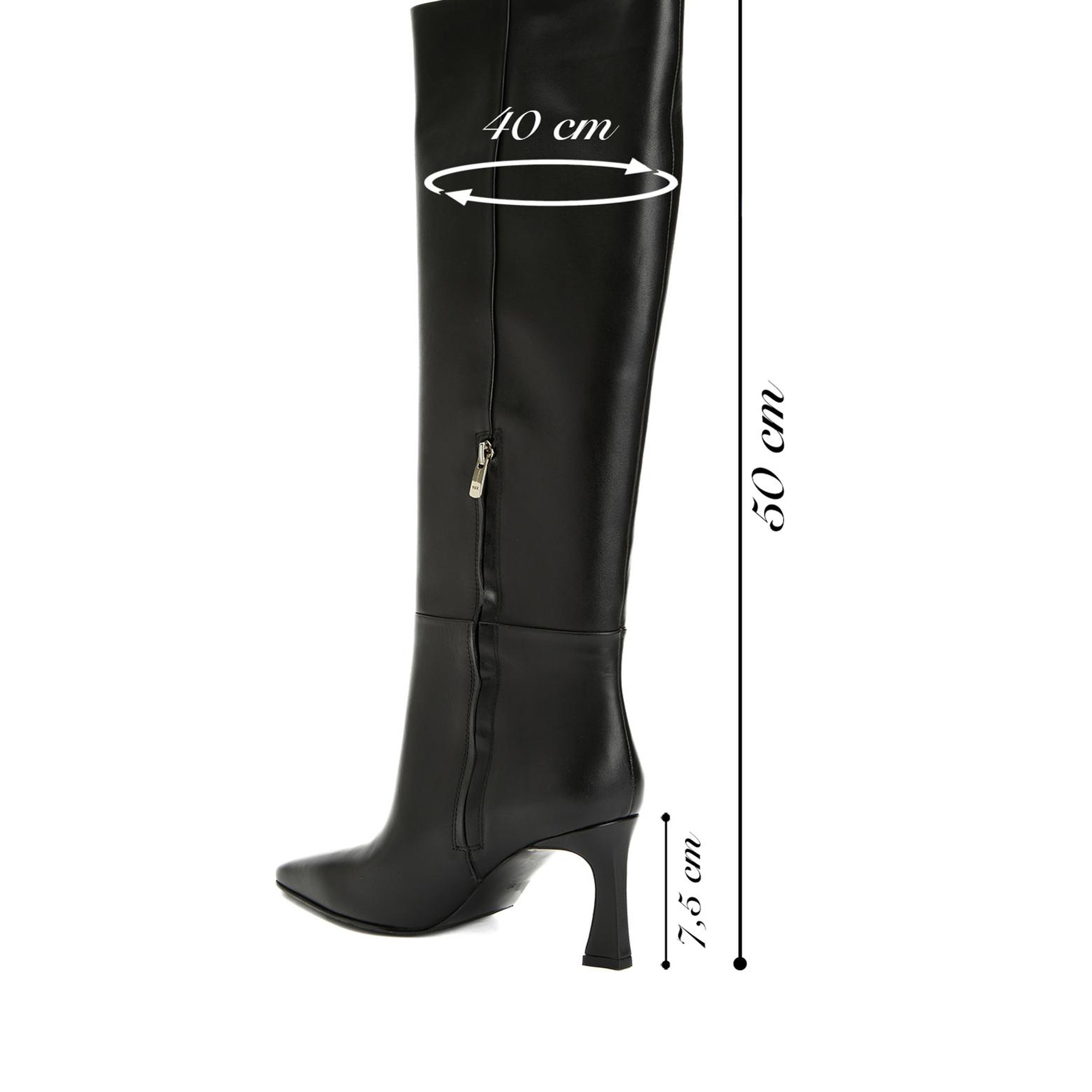 George Hogg Kadın Siyah Deri Çizme