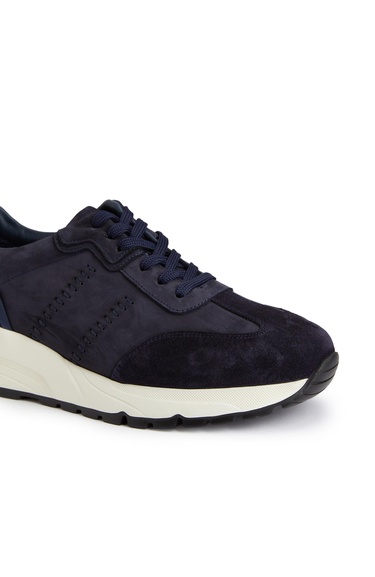  Network Erkek Lacivert Süet Garnili Sneaker