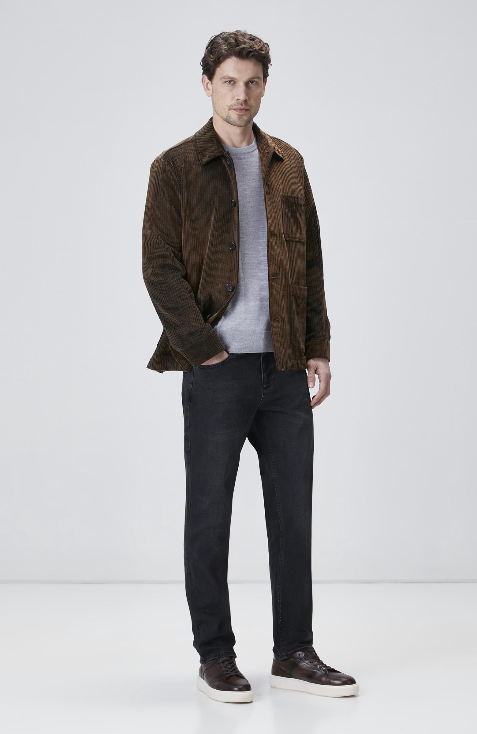  Network Erkek Kahverengi Fitilli Coat Ceket