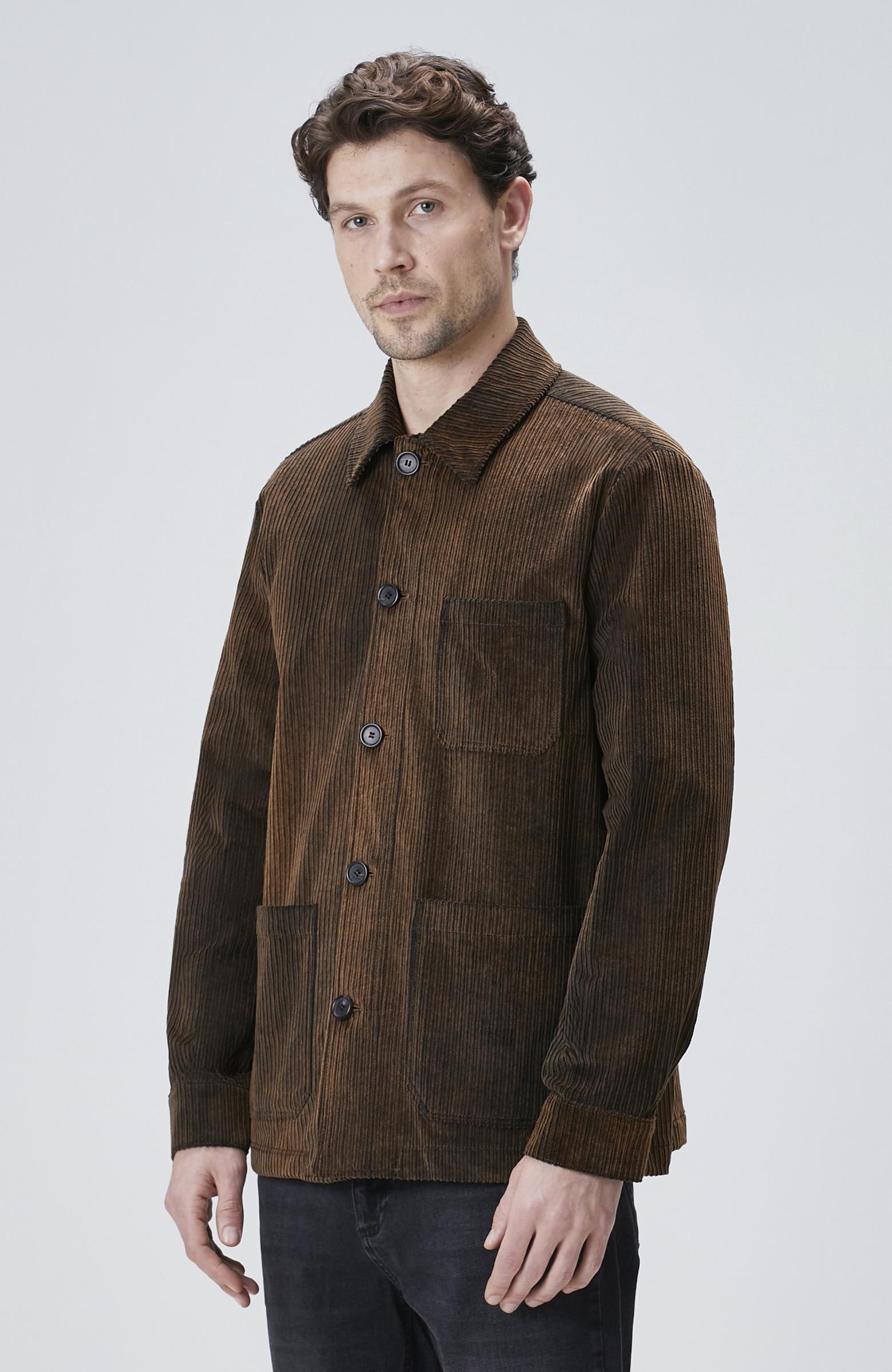  Network Erkek Kahverengi Fitilli Coat Ceket