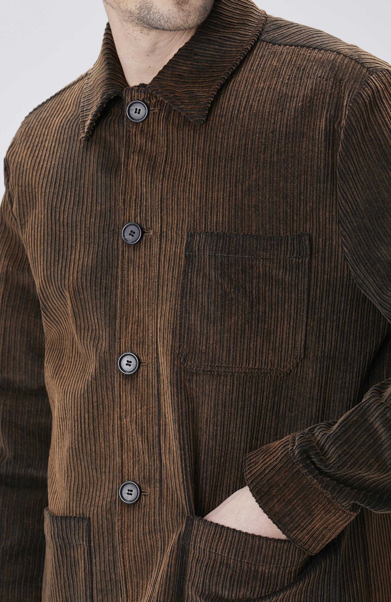  Network Erkek Kahverengi Fitilli Coat Ceket