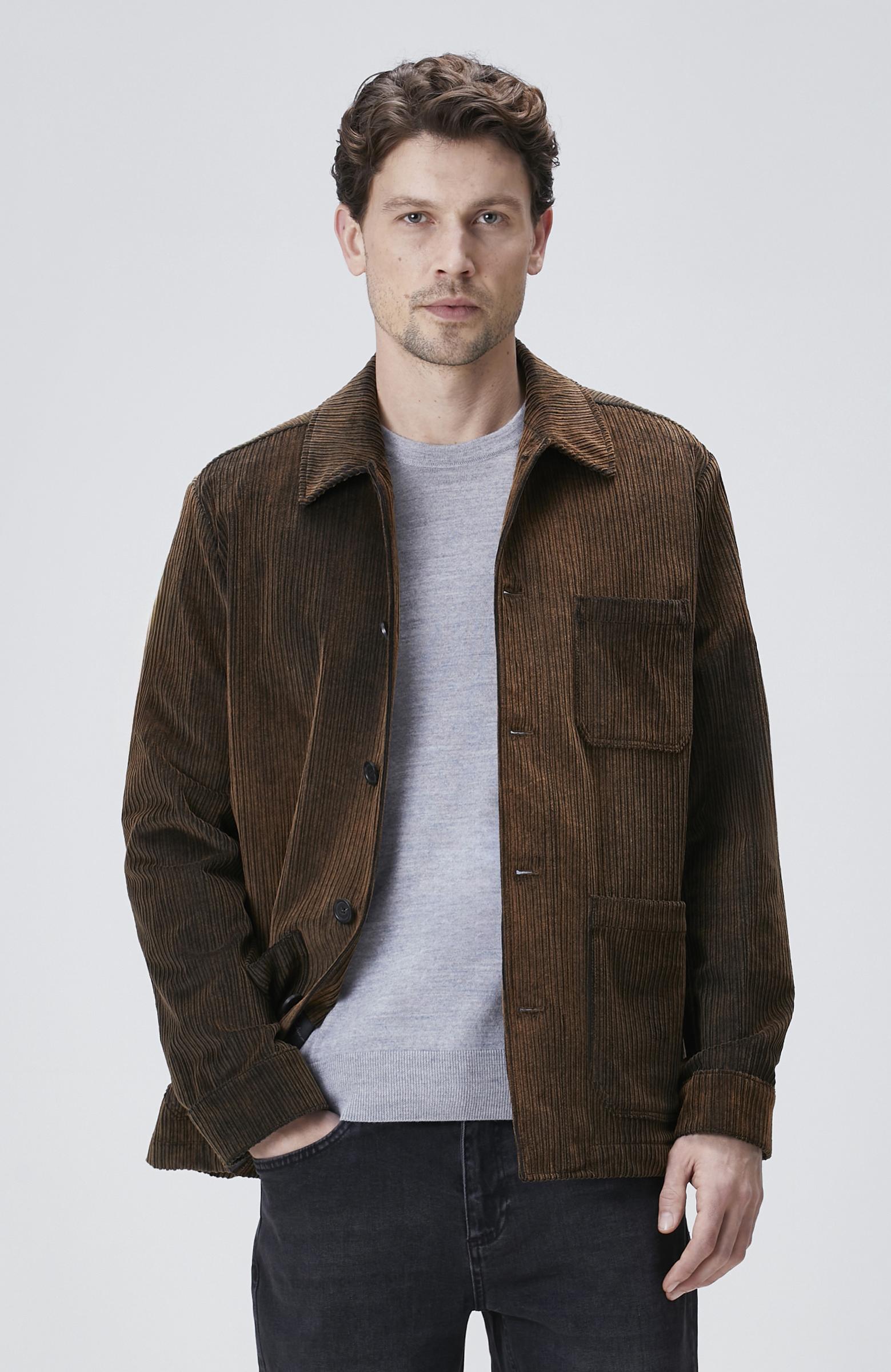  Network Erkek Kahverengi Fitilli Coat Ceket