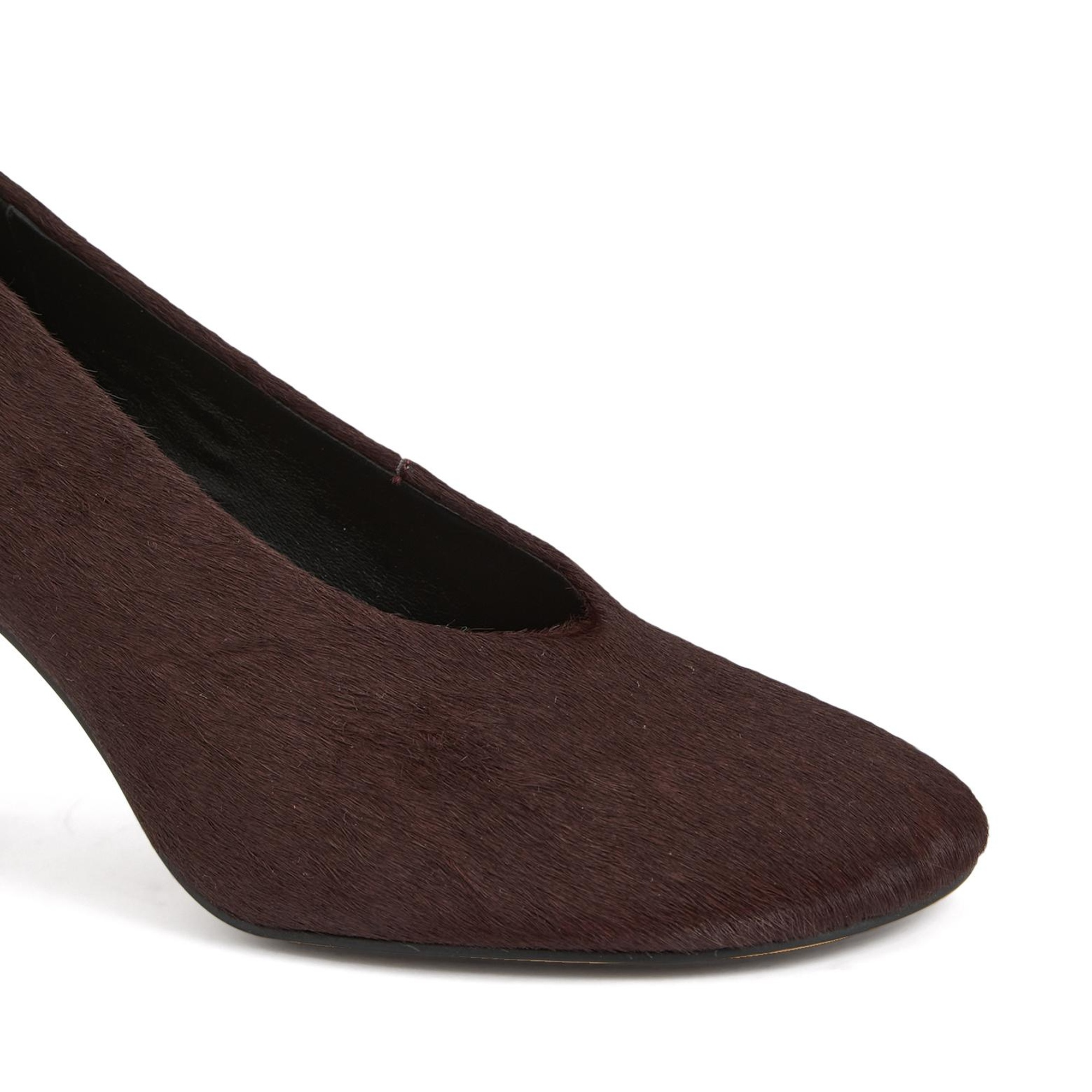 Divarese Kadın Bordo Deri Topuklu Ayakkabı