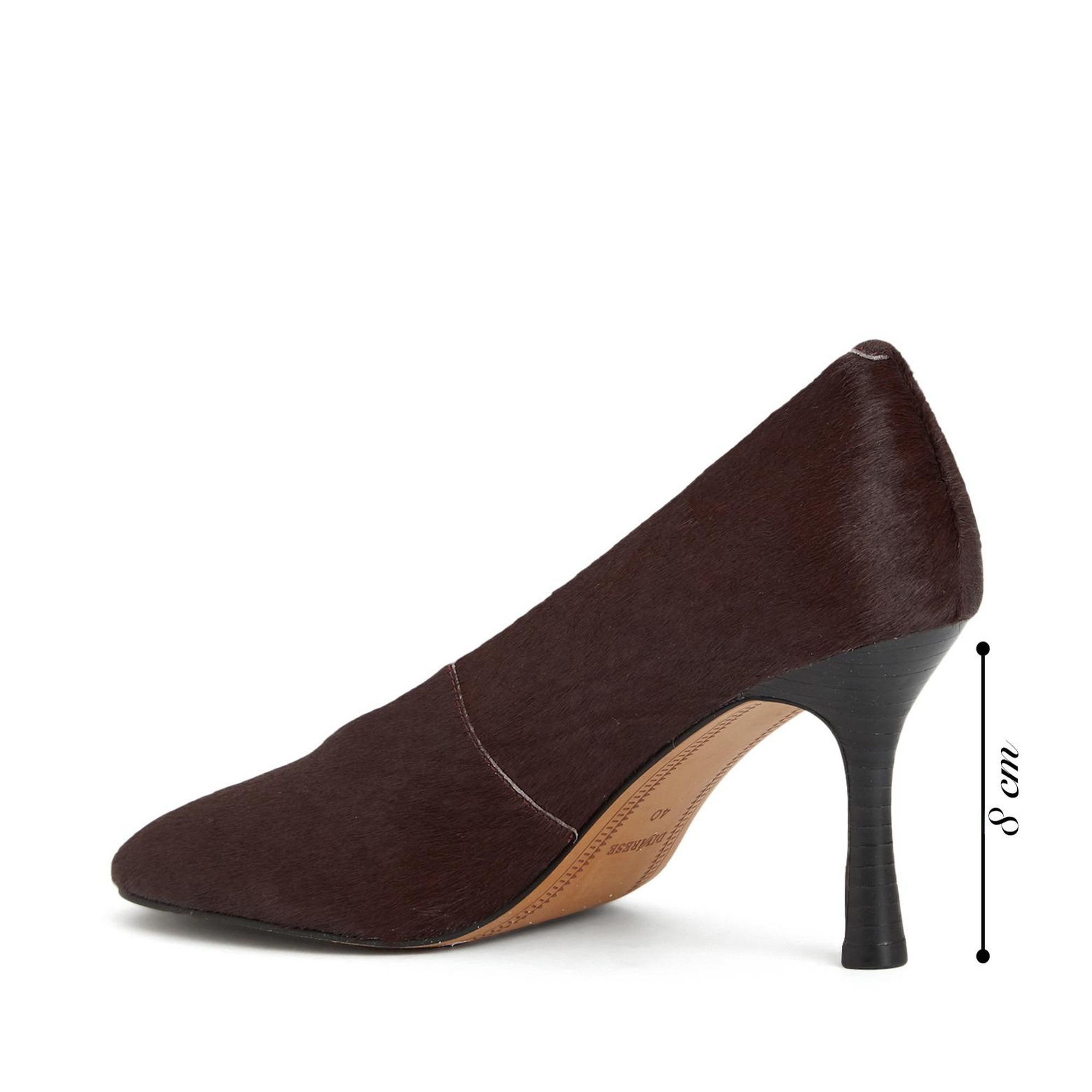 Divarese Kadın Bordo Deri Topuklu Ayakkabı