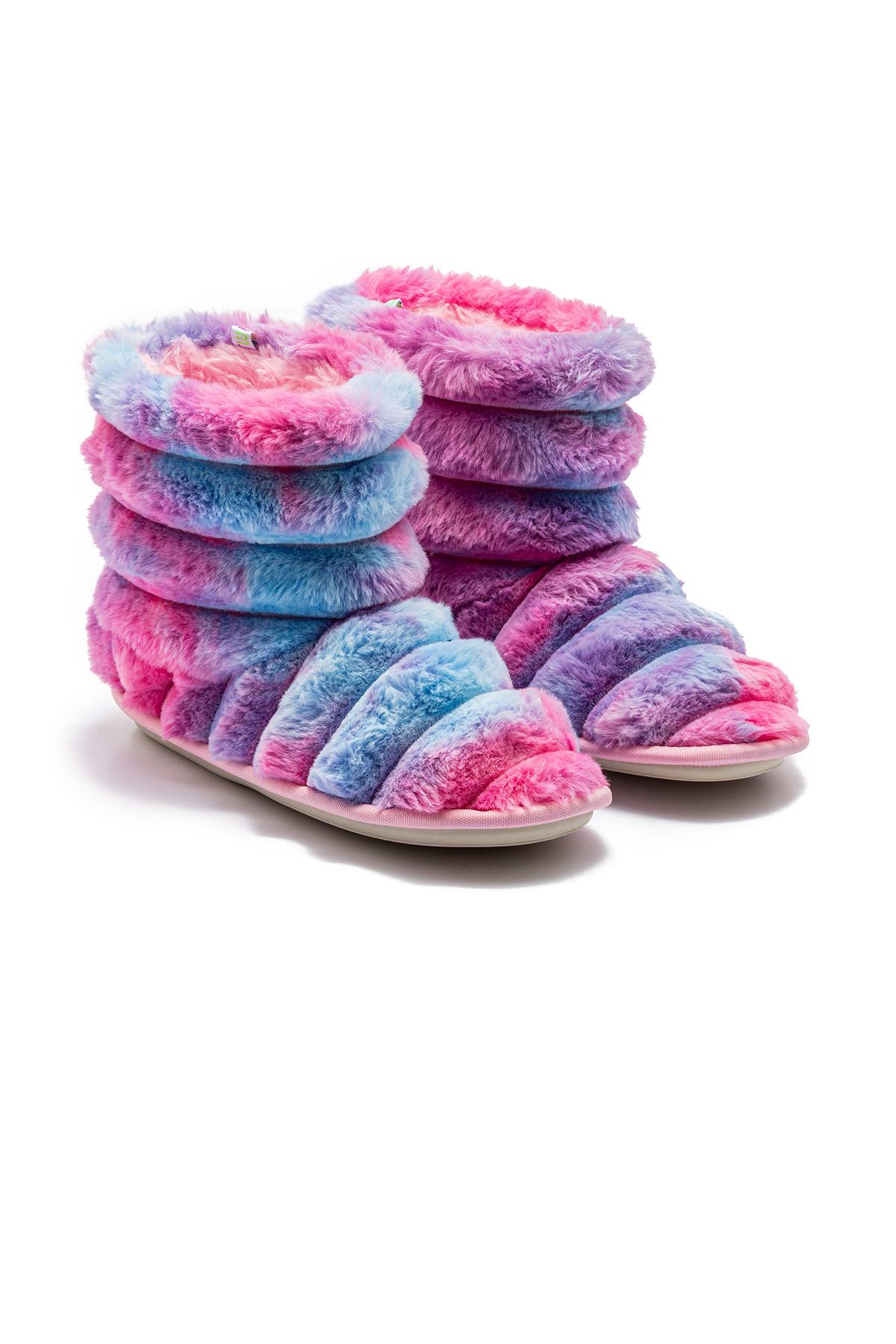  Rain Peluş Çocuk Ev Botu Mavi-Pembe 30/35