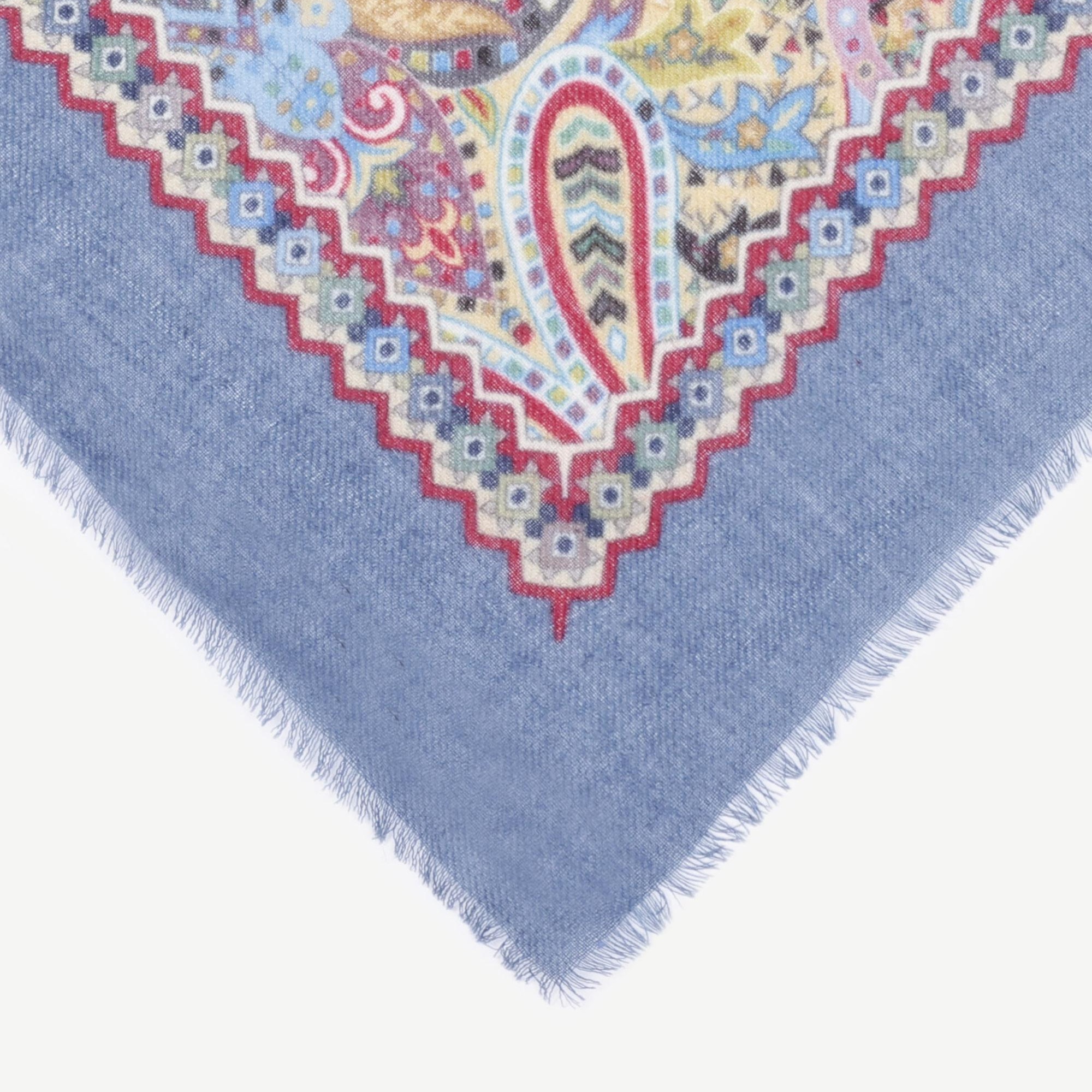 YARGICI Etnik Desenli Yün Şal