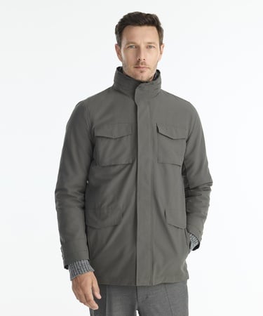  YARGICI Regular Dik Yaka Uzun Kol Yağmurluk