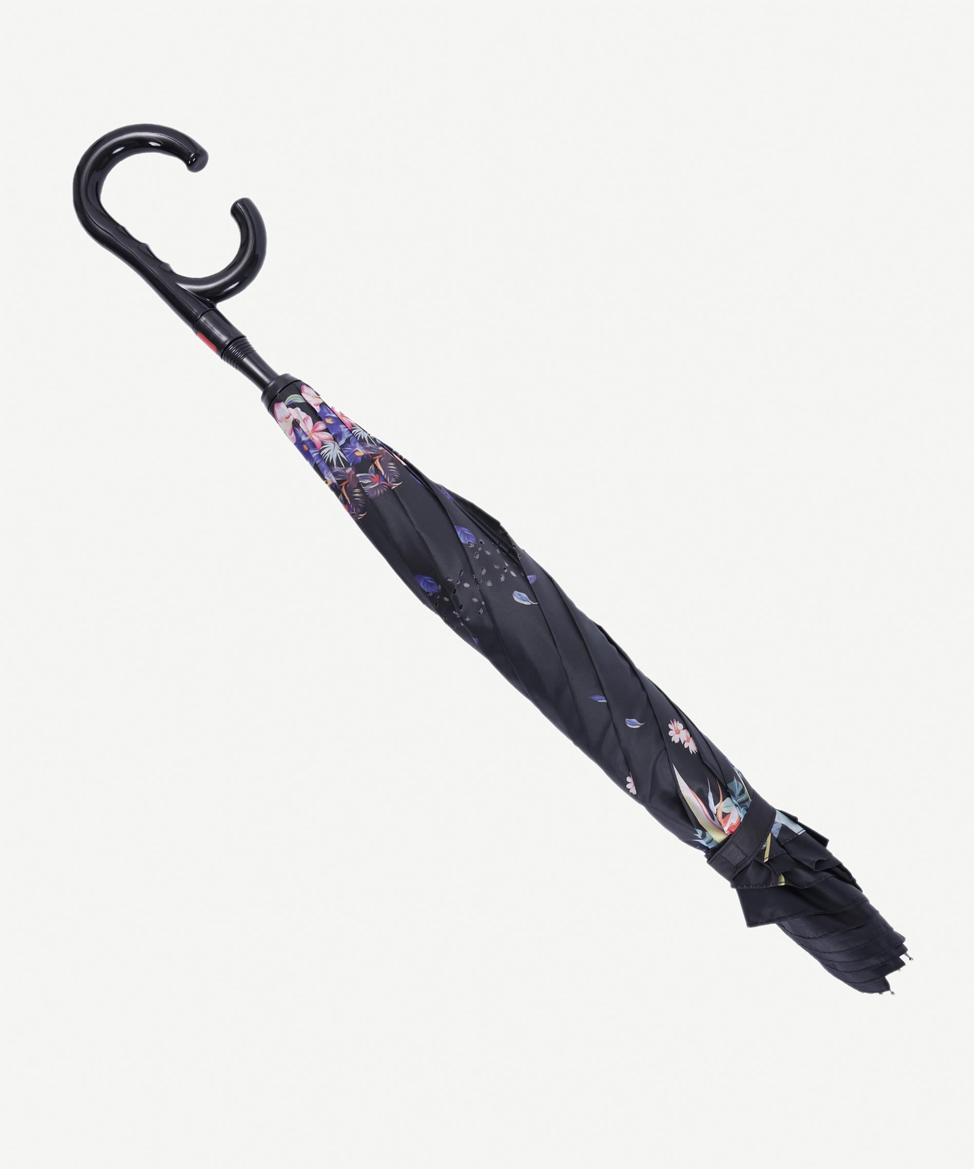  YARGICI Çiçek Desenli Ters Formlu Şemsiye