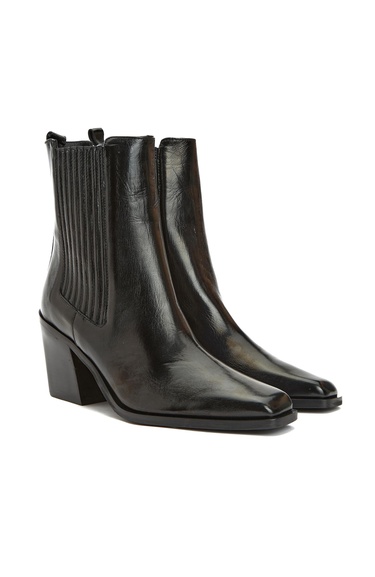  Network Kadın Siyah Deri Bot