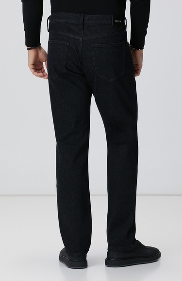  Network Erkek Siyah Cashmere Touch Denim Pantolon