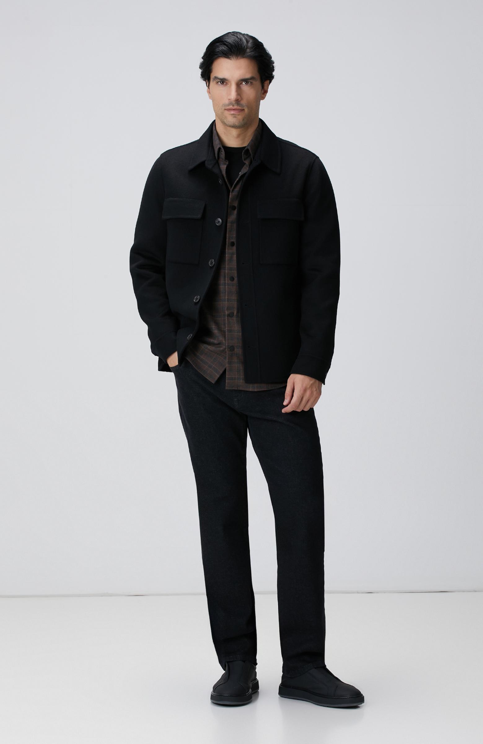  Network Erkek Siyah Cashmere Touch Denim Pantolon