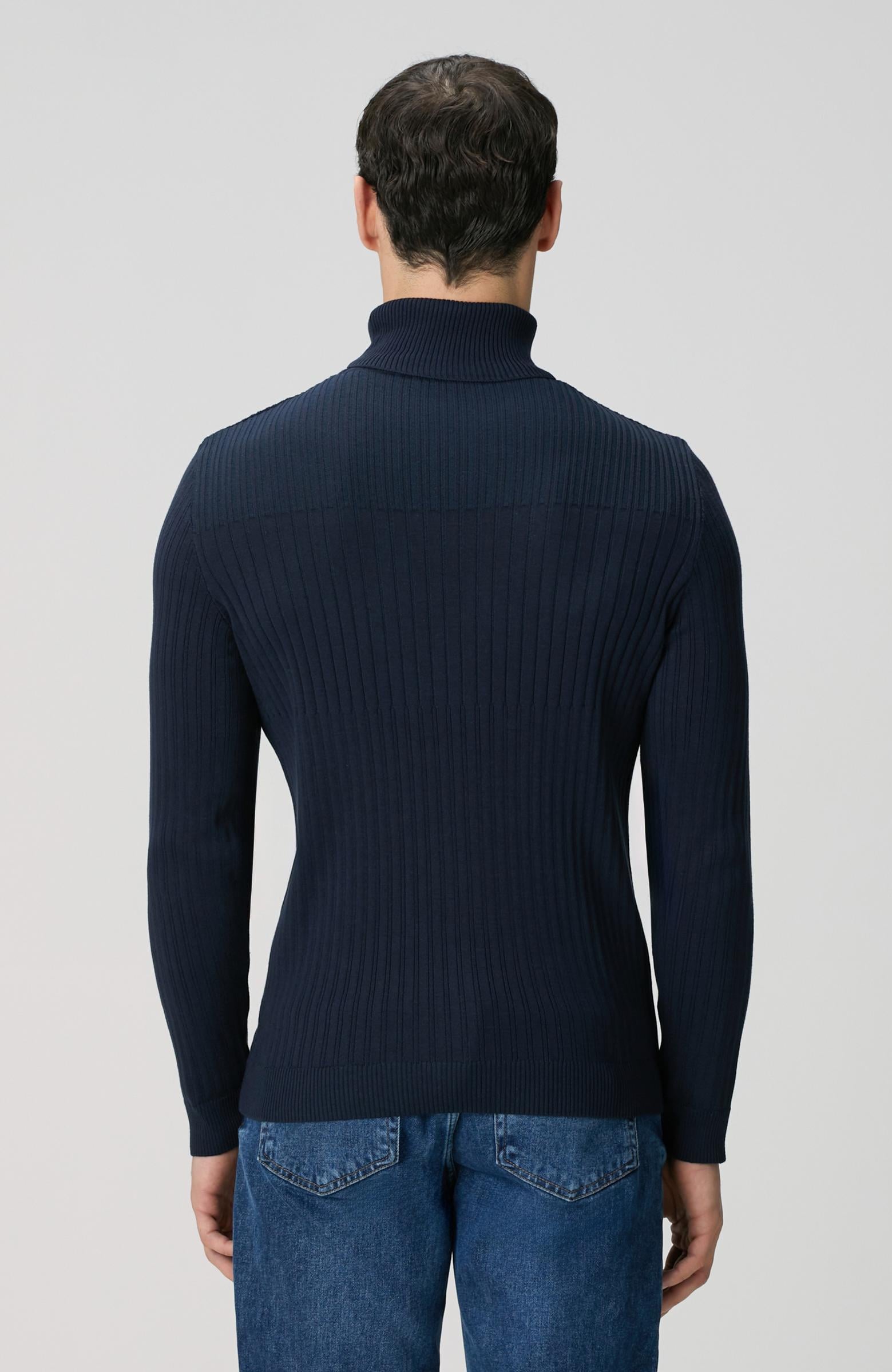 Network Erkek Lacivert Balıkçı Yaka Triko Kazak