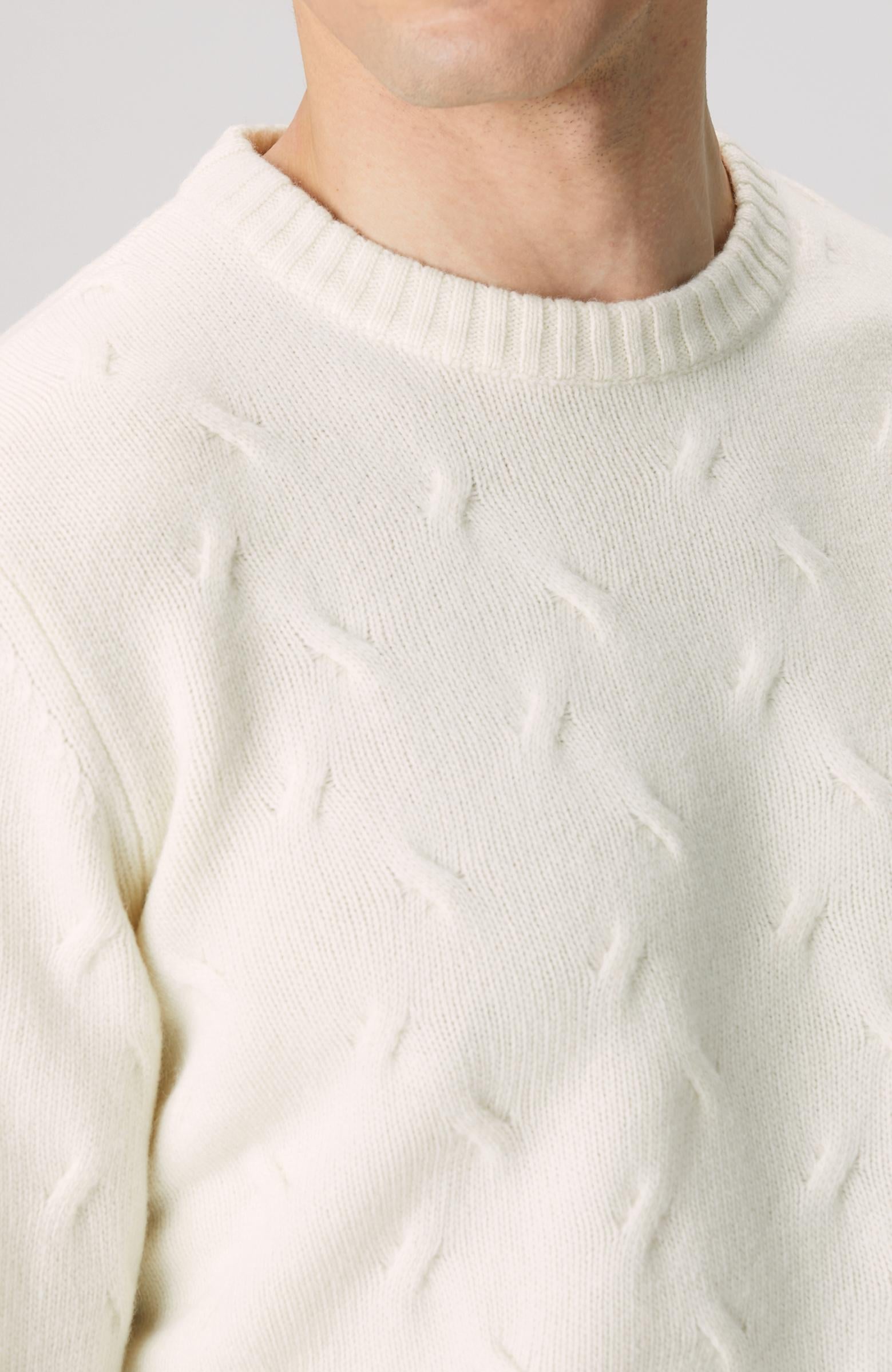  Network Erkek Limited Kırık Beyaz Yün Kaşmir Karışımlı Triko