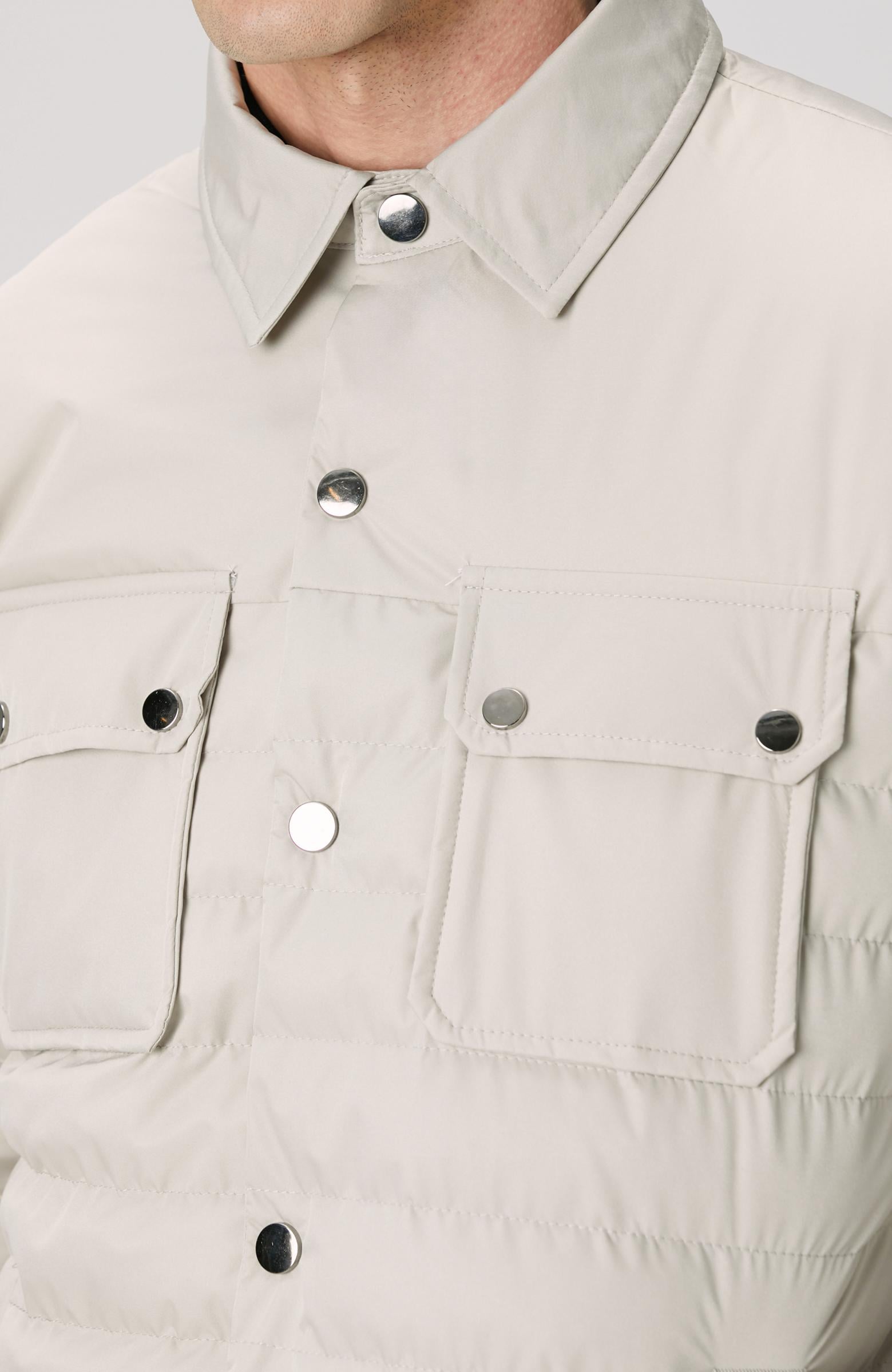  Network Erkek Bej Yan Cep Detaylı Kapitone Coat Ceket