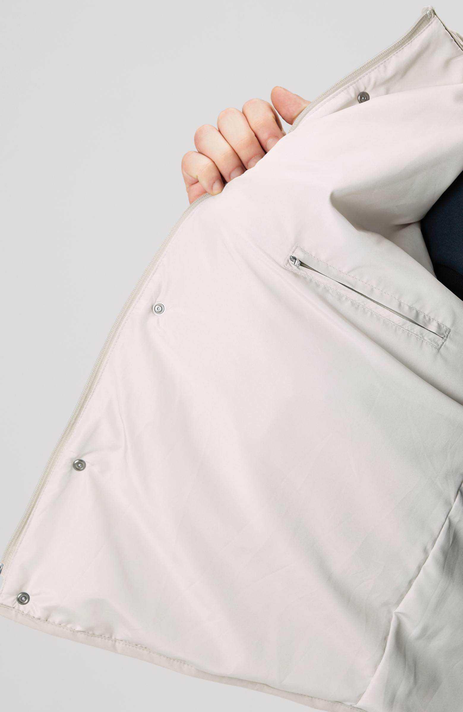  Network Erkek Bej Yan Cep Detaylı Kapitone Coat Ceket