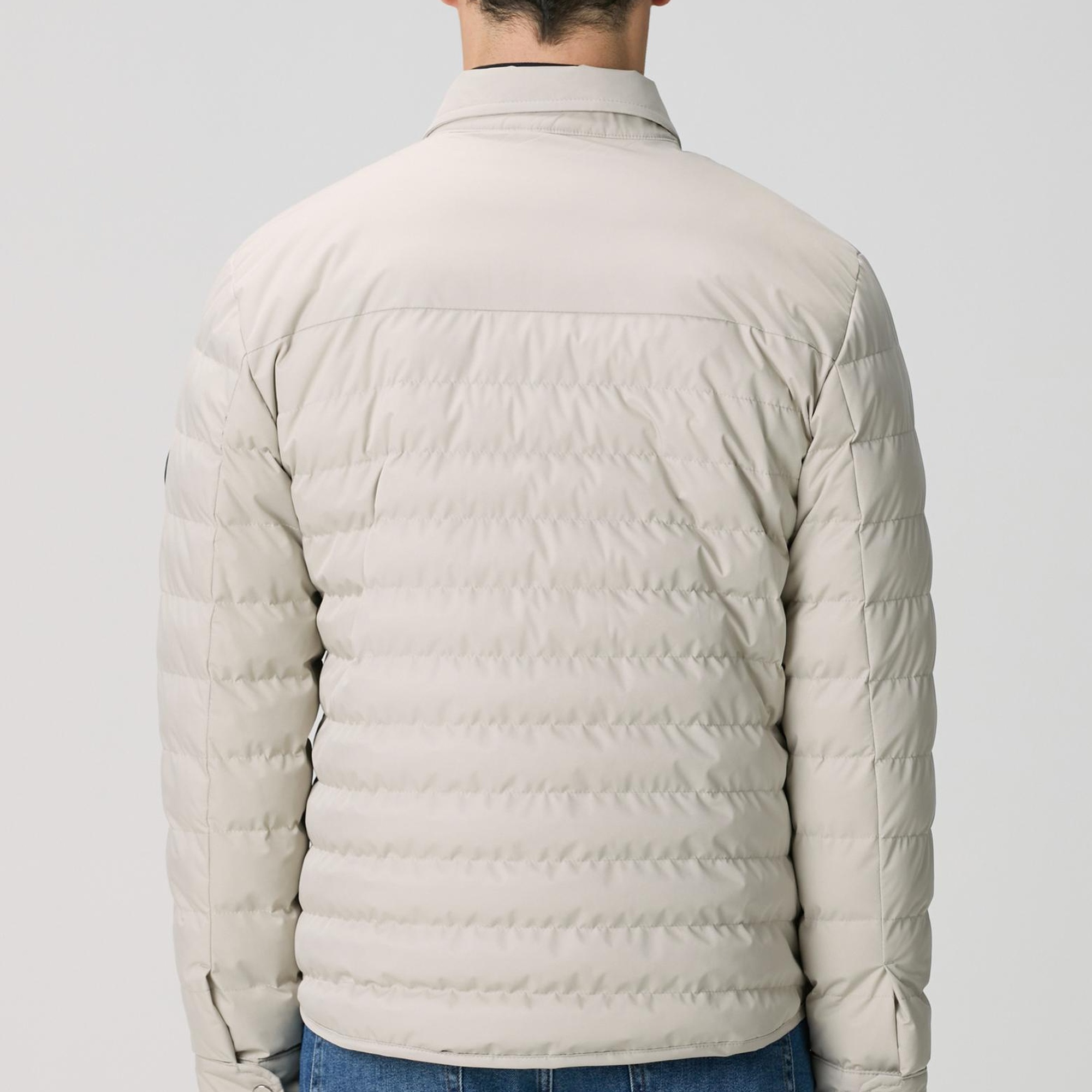 Network Erkek Bej Yan Cep Detaylı Kapitone Coat Ceket