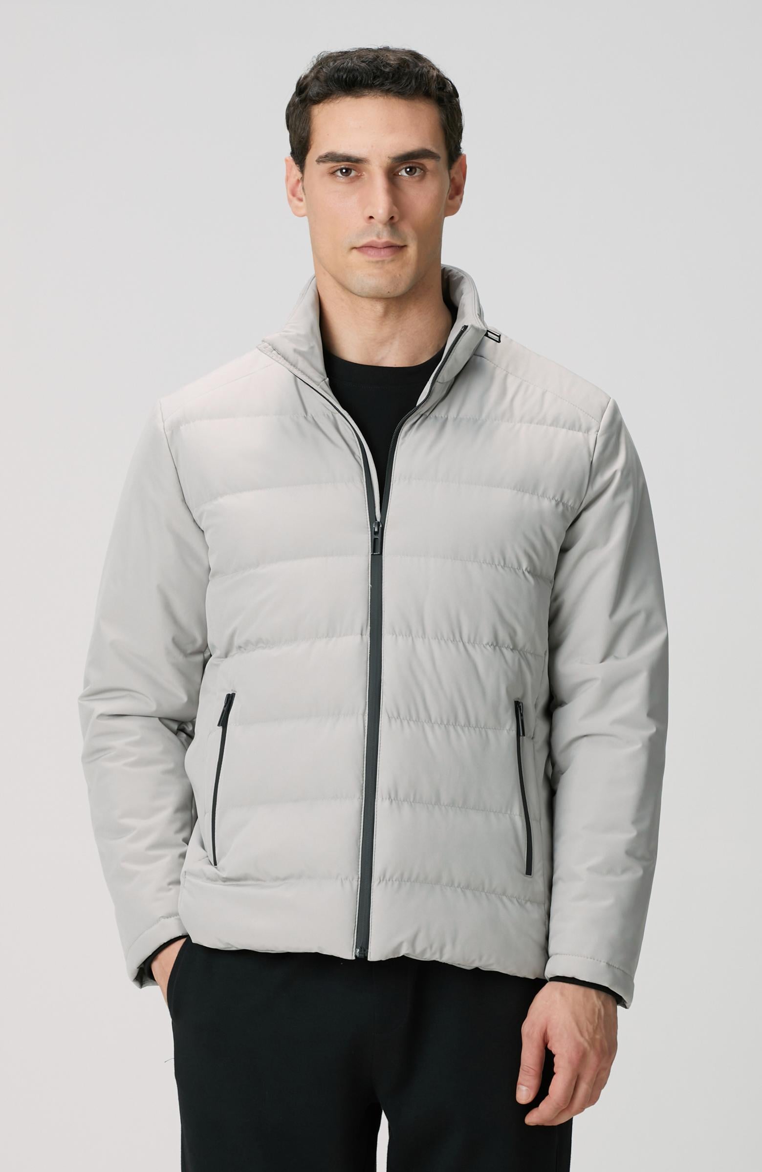  Network Erkek Taş Su Geçirmez Fermuarlı Casual Kaban