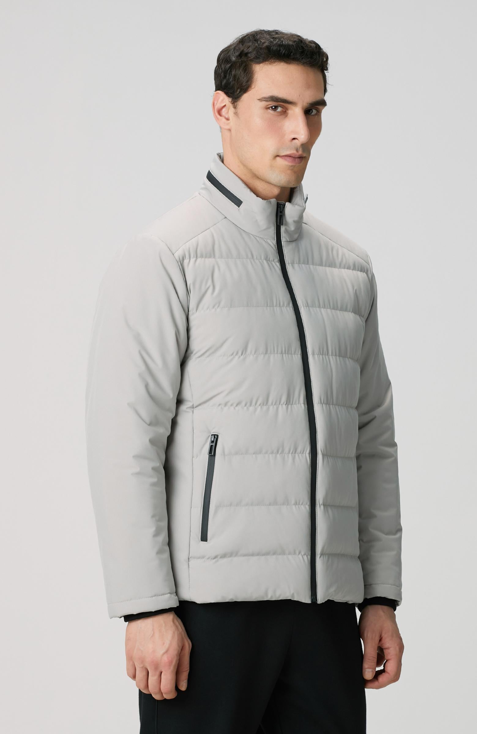  Network Erkek Taş Su Geçirmez Fermuarlı Casual Kaban