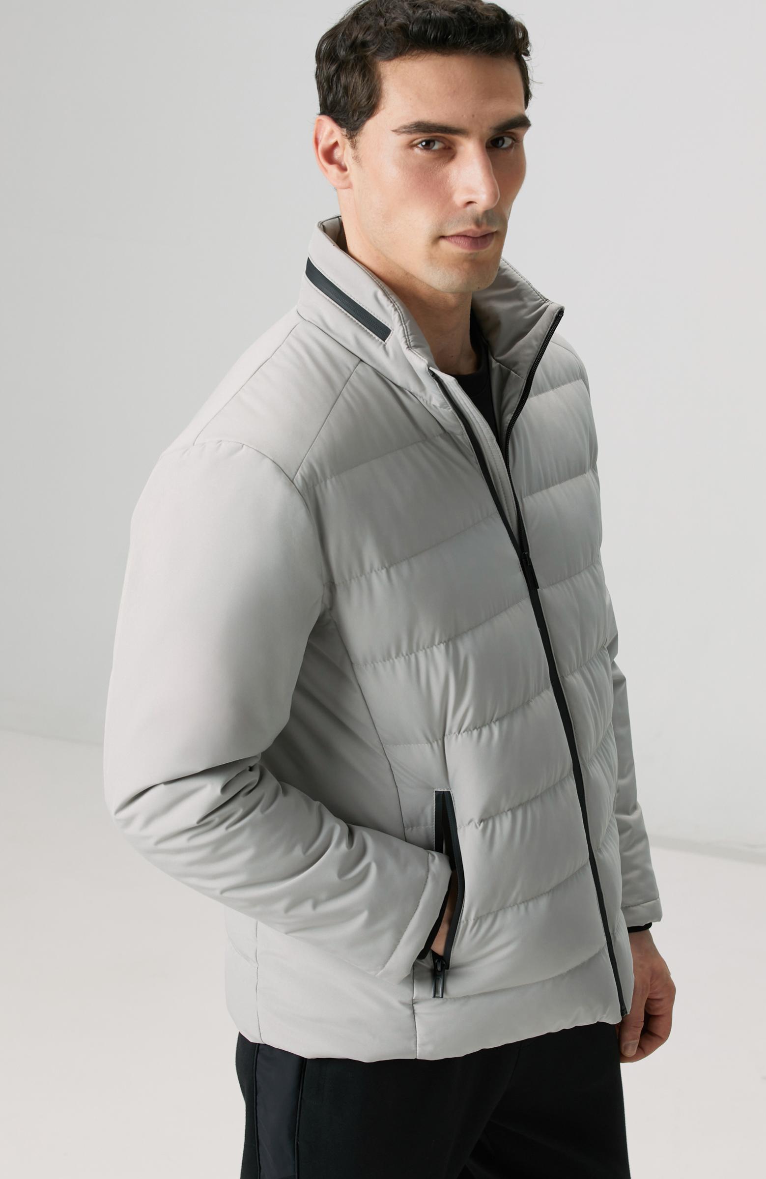  Network Erkek Taş Su Geçirmez Fermuarlı Casual Kaban