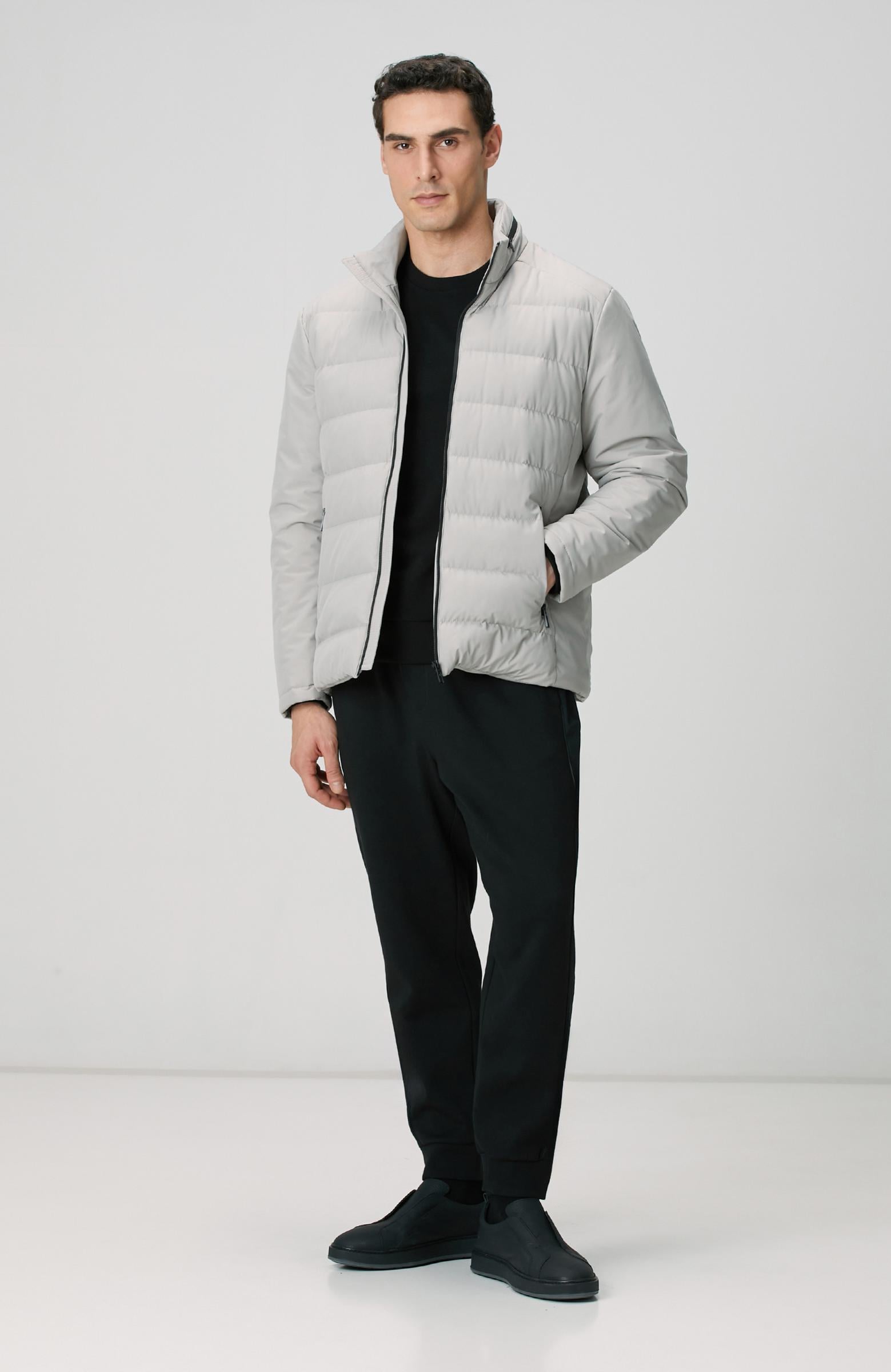  Network Erkek Taş Su Geçirmez Fermuarlı Casual Kaban