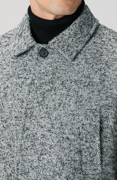  Network Erkek Antrasit Yün Karışımlı Kaban