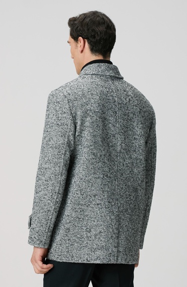  Network Erkek Antrasit Yün Karışımlı Kaban