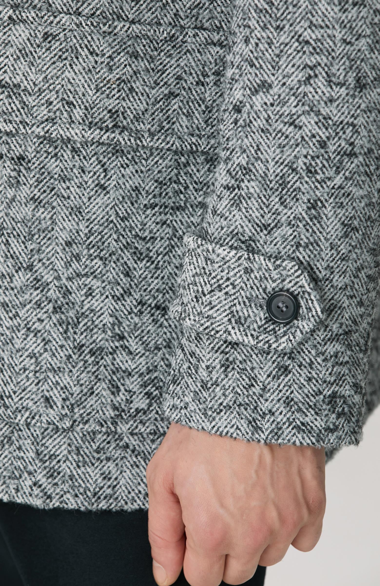 Network Erkek Antrasit Yün Karışımlı Kaban